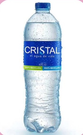 Botella de Agua Cristal